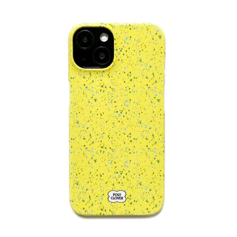 spotted hard iPhone Case (yellow)