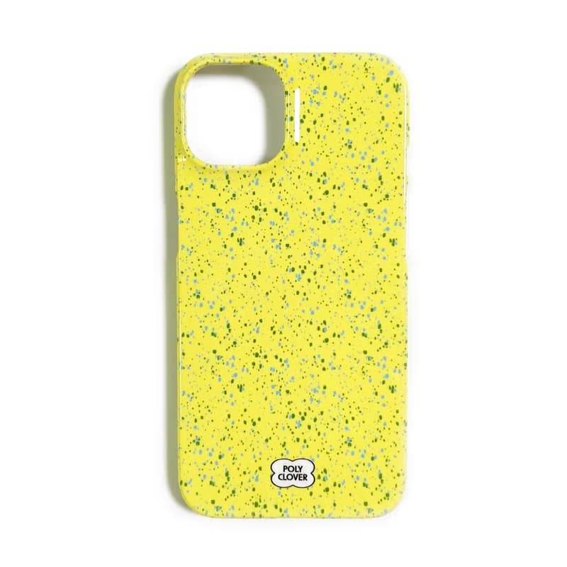 spotted hard iPhone Case (yellow)