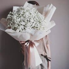 【滿天星花束】 求婚 大型花束 鮮花捧花 情人節 聖誕禮物