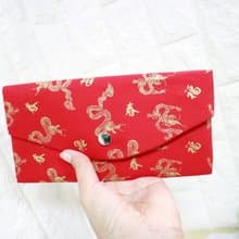 龍 新年 拉鍊 布紅包袋. 布長夾.收納袋 錢包 存摺 現金收納袋
