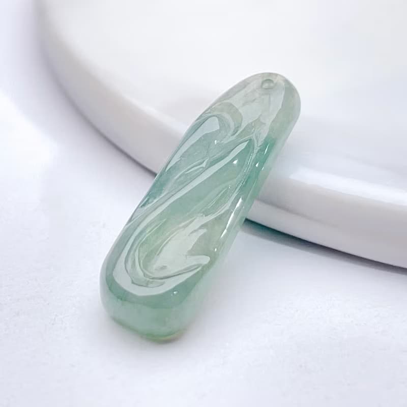 冰綠種翡翠吊飾 | 天然緬甸玉翡翠A貨