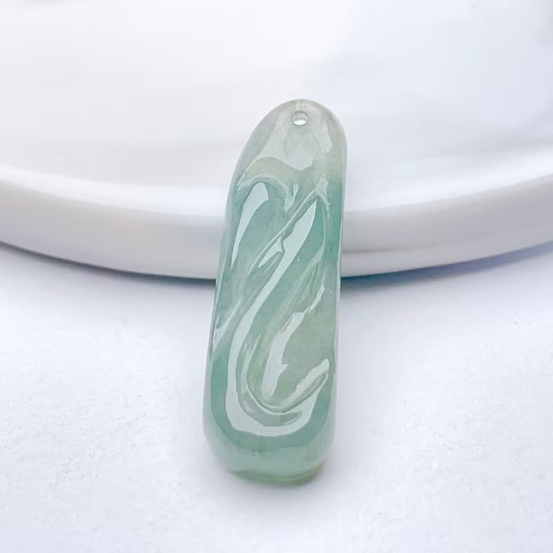 冰綠種翡翠吊飾 | 天然緬甸玉翡翠A貨