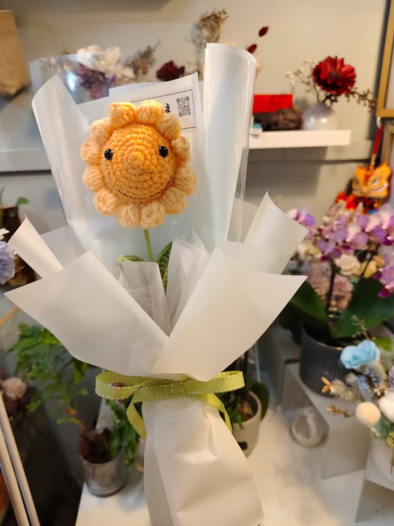 編織花束向日葵花束畢業花束