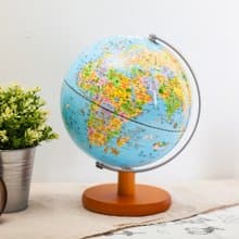 SkyGlobe 10吋可愛插圖木質底座地球儀(附燈/中文版)