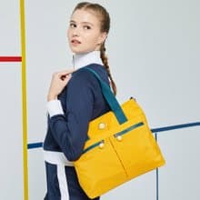 【Kinloch Anderson】迷霧森林 拉鍊前袋手提斜側包-黃色