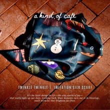 【什物】 Twinkle twinkle | 聖誕奇蹟絲巾 | Imitation silk sca
