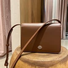 韓國 The Ally | BUNNY BAG | 深棕色 | 牛皮手袋 斜背包