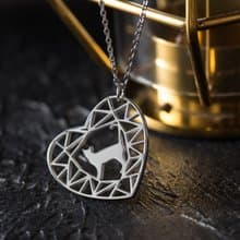 【聖誕禮盒】(手鍊+項鍊) 寶石與動物系列-貓咪一號