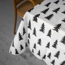 北歐設計師款–冷杉桌巾(147X350cm)Gran Tablecloth,Black