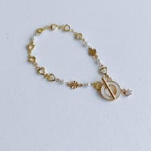 【全館清倉最高折800】遠心之詩 14K注金手鍊/水晶珍珠__生命密碼