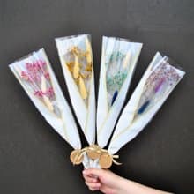 畢業花束-滿天星兔兔 附卡片 滿天星花束 生日花束