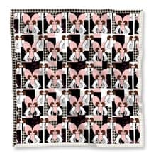 chuchulove 50 X 50 絲巾方巾  印花 / 寵物女兒