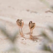 petit heart loop-fit earring PG　ループフィットイヤリング　ミニハート 　ピンクゴールド