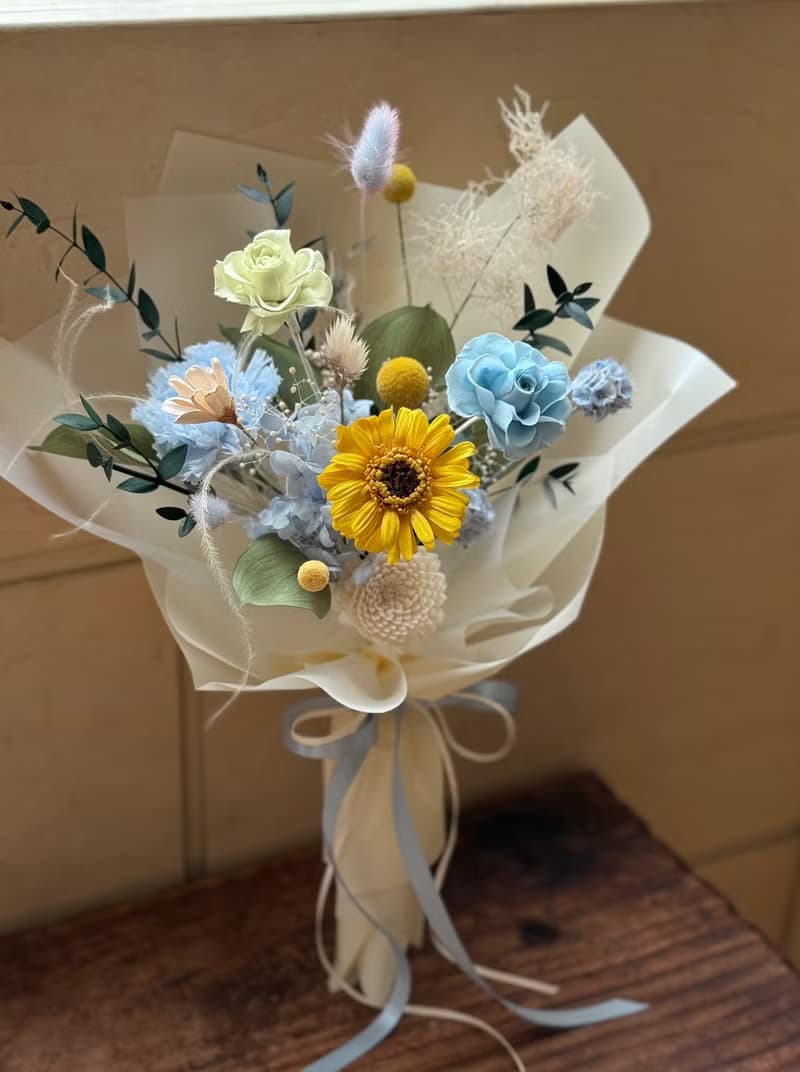 艸心-太陽花 永生花束