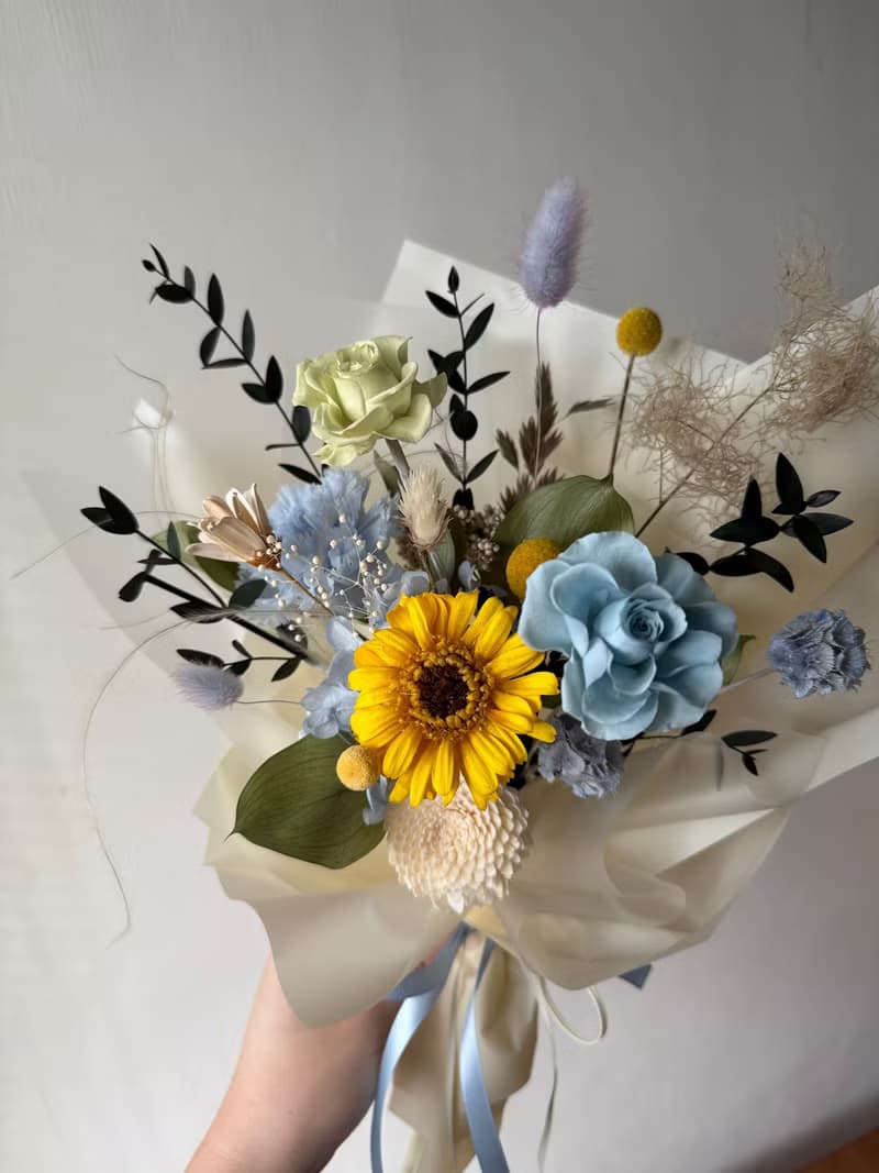 艸心-太陽花 永生花束