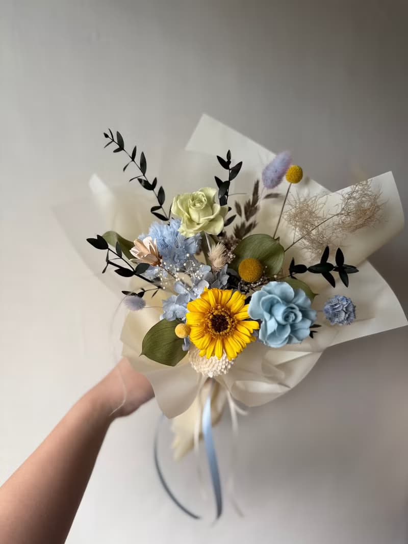 艸心-太陽花 永生花束