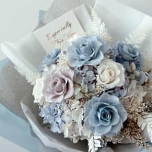 畢業畢業花禮湛藍海色系永生花花束
