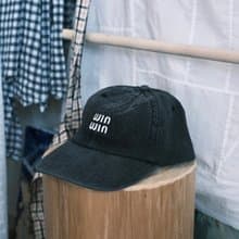 winwin embroidery denim cap / black / unisex
