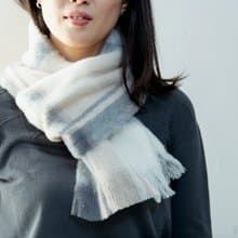 Organic Merino Wool マフラー　Plaid