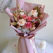 粉紅泡泡告白花束