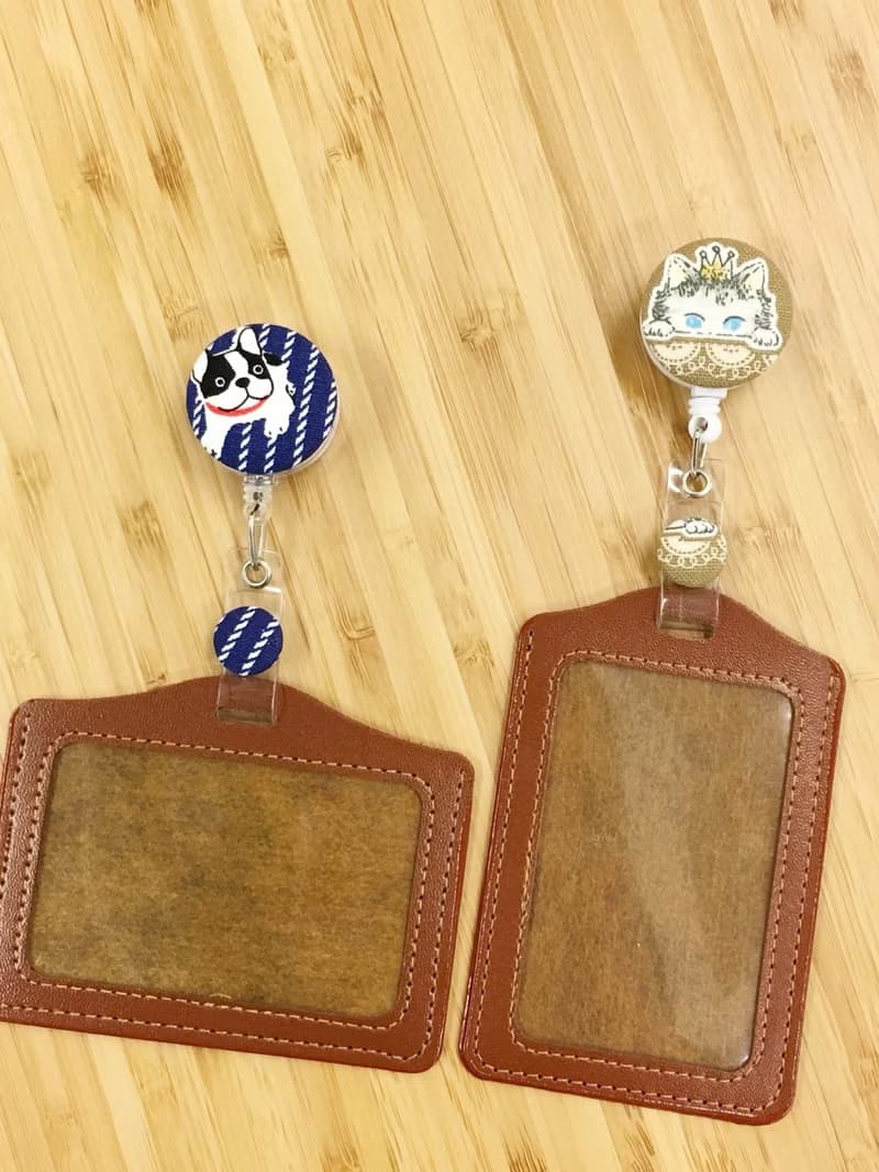 手作好禮ALL PASS趣味伸縮扣環 +卡套 悠遊卡證件套卡夾 票卡夾 