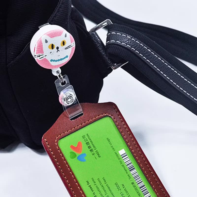 手作好禮ALL PASS趣味伸縮扣環 +卡套 悠遊卡證件套卡夾 票卡夾 