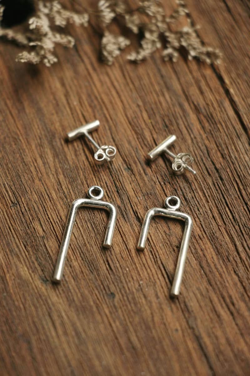 925純銀圓珠耳釘 女生極簡幾何風 手作耳環 推薦必買