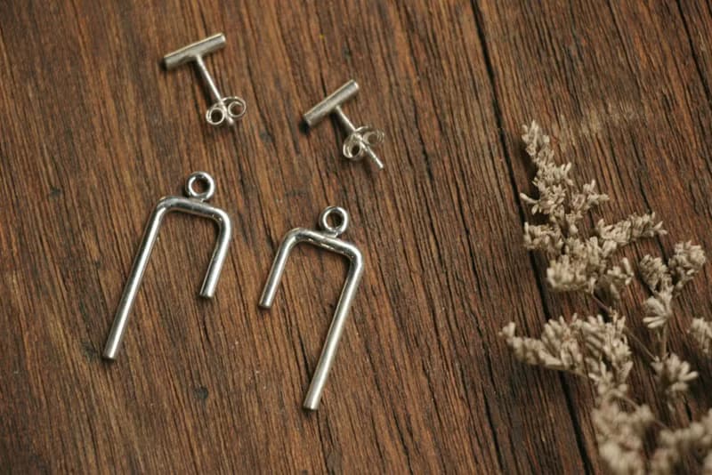 925純銀圓珠耳釘 女生極簡幾何風 手作耳環 推薦必買