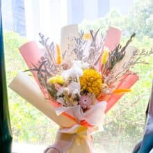 黃色大花花花束 (m size)