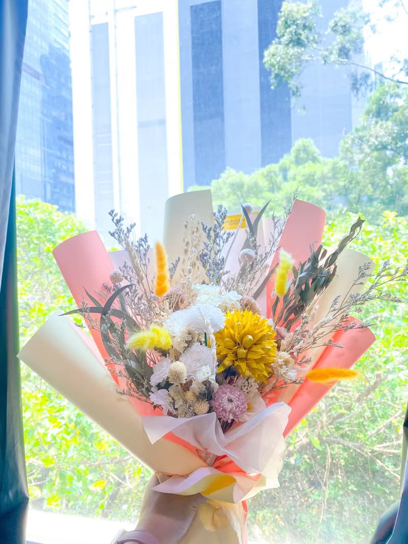 黃色大花花花束 (m size)