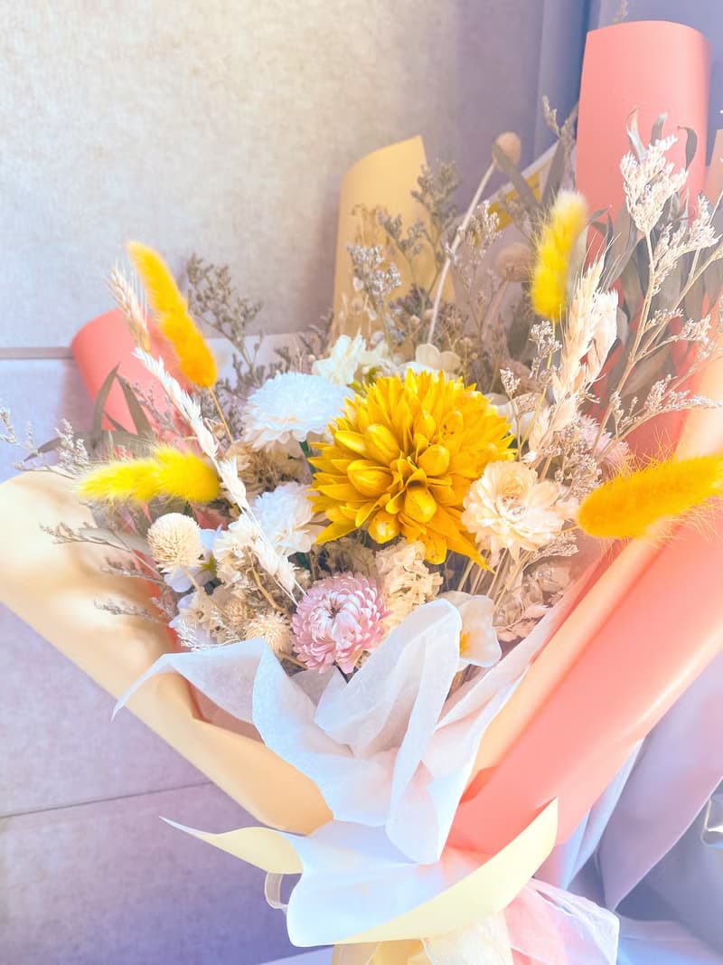 黃色大花花花束 (m size)