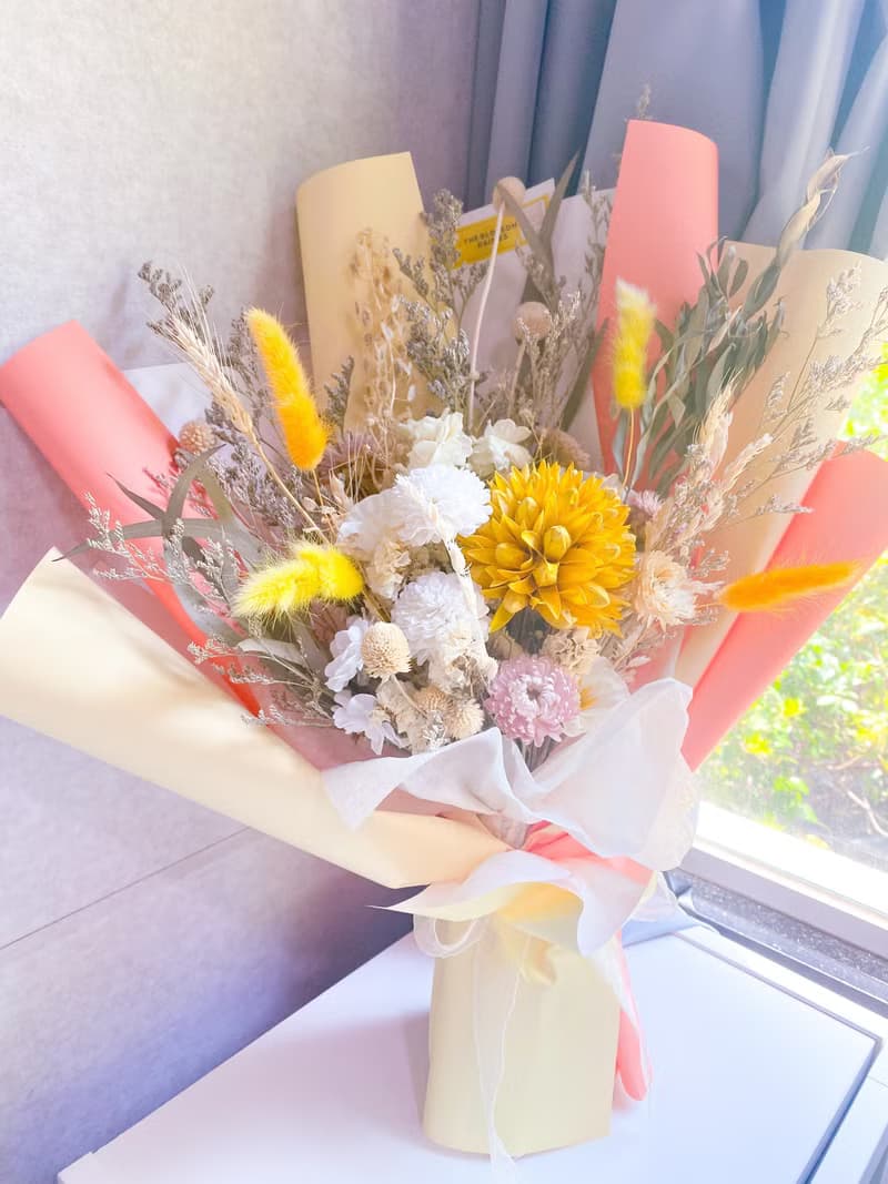 黃色大花花花束 (m size)