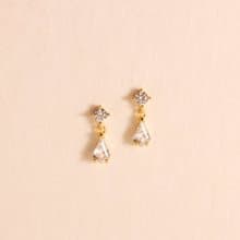 s925銀輕奢精緻mini微鑲鋯石耳釘耳飾品 易扣耳環 防敏感耳飾