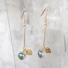 眼中的蘋果 | 銀針 | 金色耳飾