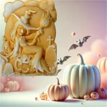 萬聖節 飛天女巫與南瓜 精油香氛 手工皂 Halloween 專屬造型皂