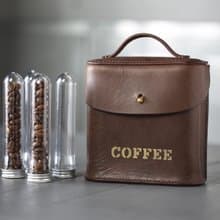 COFFEE 1000咖啡獨享隨行鞄 訂製牛革外出攜行包 二戰軍品風格