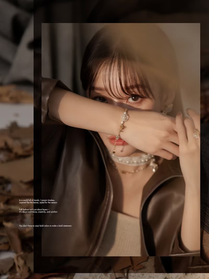 落葉微光。MUCHAT手作14KGP枝葉水晶珠花手鍊