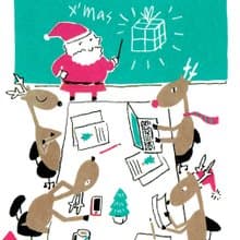 聖誕卡-2019聖誕明信片6號 : 聖誕會議 Christmas Plan