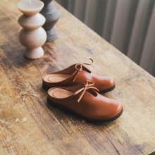 懶人小軟法麵包拖鞋 _ 柑橘/淺棕