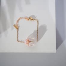 日本初桜開限定系列 | 18K玫瑰金櫻花手錬 | SAKURA 串珠手工飾品