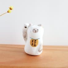 シャム猫　招き猫