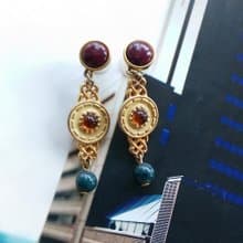 Vintage Jewelry 西洋古董飾品 啞光 典雅 針式耳環