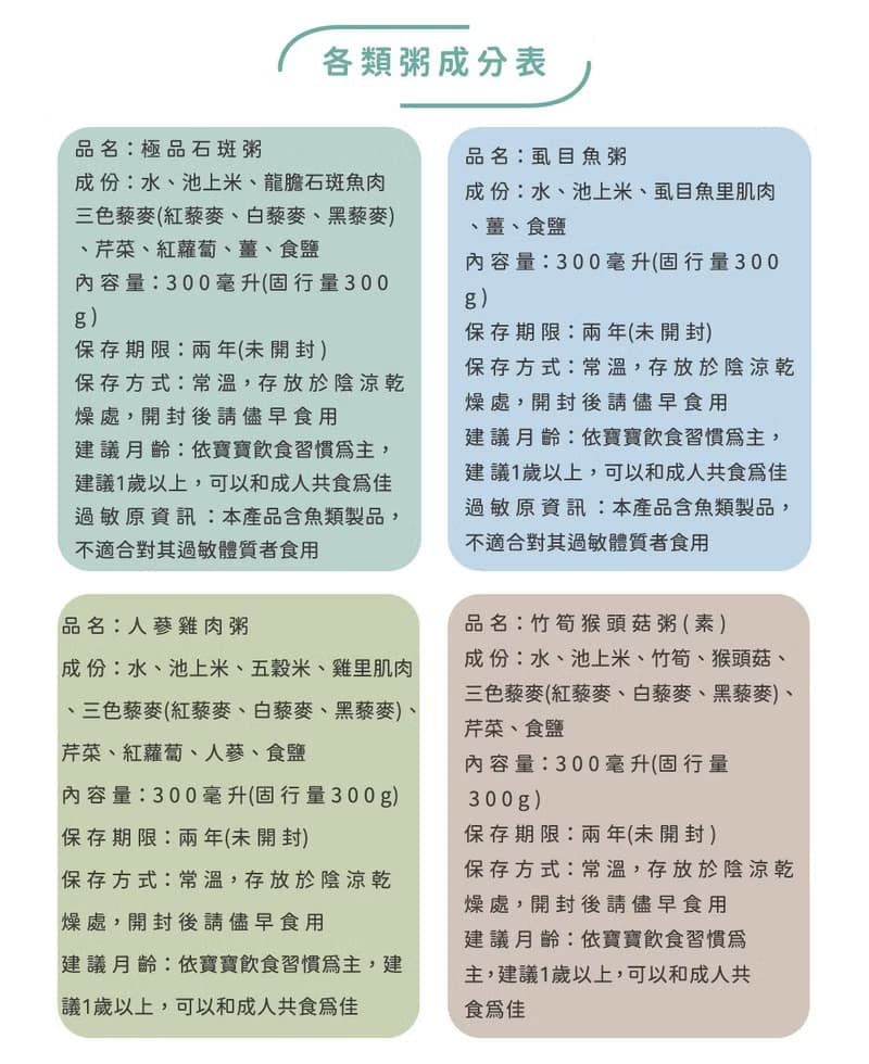 【谷溜谷溜】這粥有禮即時粥綜合4罐禮盒裝