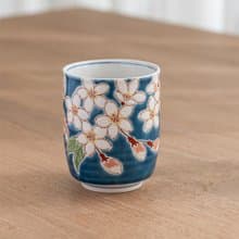 四季系列 櫻花湯吞杯 /九谷青郊窯