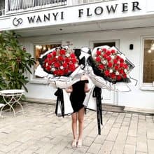 法式紅玫瑰大花束 乾燥花 永生花 求婚 婚禮 婚紗攝影 情人節