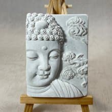 清水模軟裝設計 佛像擺飾(十四)香氛擺件 水泥軟裝 附木架