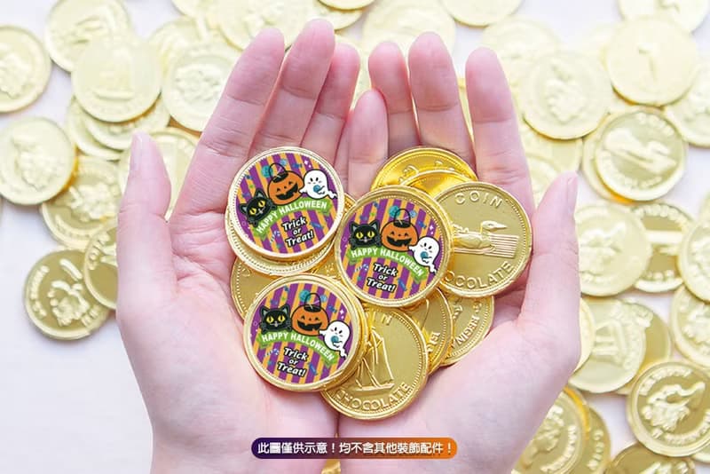 萬聖節貼紙 4cm圓形貼紙 (3款可挑) HALLOWEEN 糖果 學校 裝飾