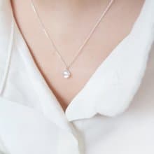 情人節禮物 925純銀 月光石 蛋面爪鑲 項鍊 短鍊 長鍊 免費包裝