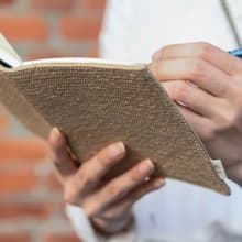 手感書衣/筆記本/藺草編織