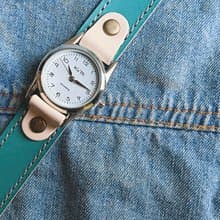 STITCH　爽やかな夏の味チョコミントカラー　ステッチラン腕時計　ワンタッチ着脱OK　SRW-TBW-PA